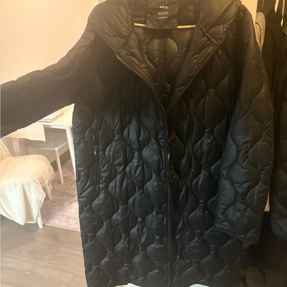 Mango Black Puffer Jacket - Picture 3 of 3